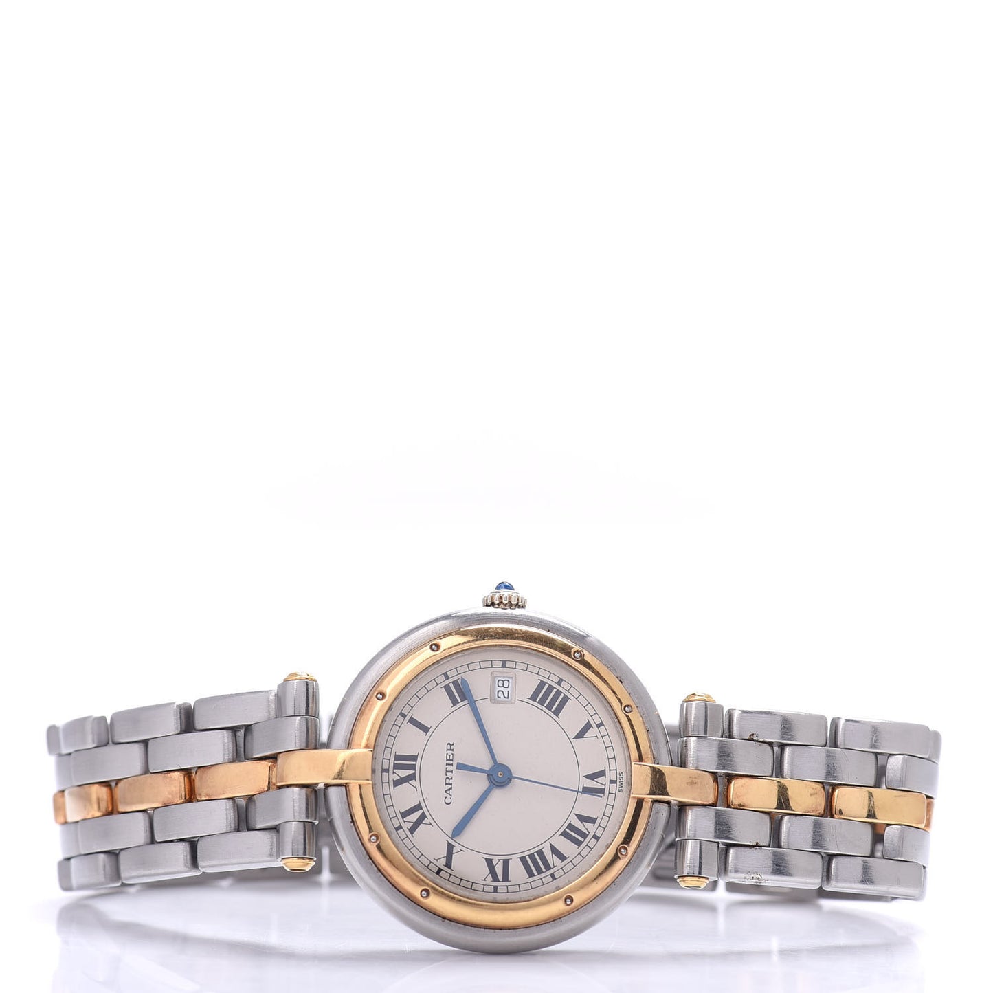 Stainless Steel 18K Yellow Gold 29mm Panthere Vendome Quartz Watch