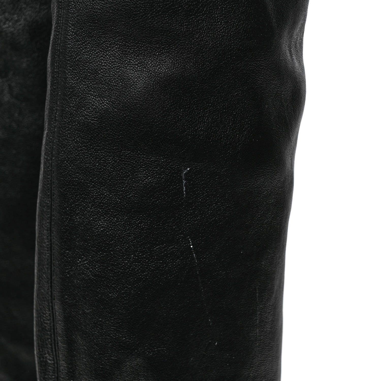 Bottega Veneta Nappa Platform Square Toe Over The Knee Boots 38.5 Black 7 of 7