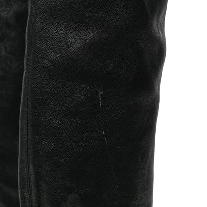 Bottega Veneta Nappa Platform Square Toe Over The Knee Boots 38.5 Black 7 of 7