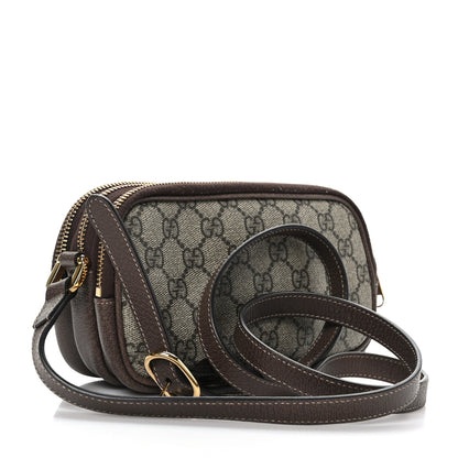Gucci GG Supreme Monogram Web Mini Ophidia GG Bag Brown 3 of 9