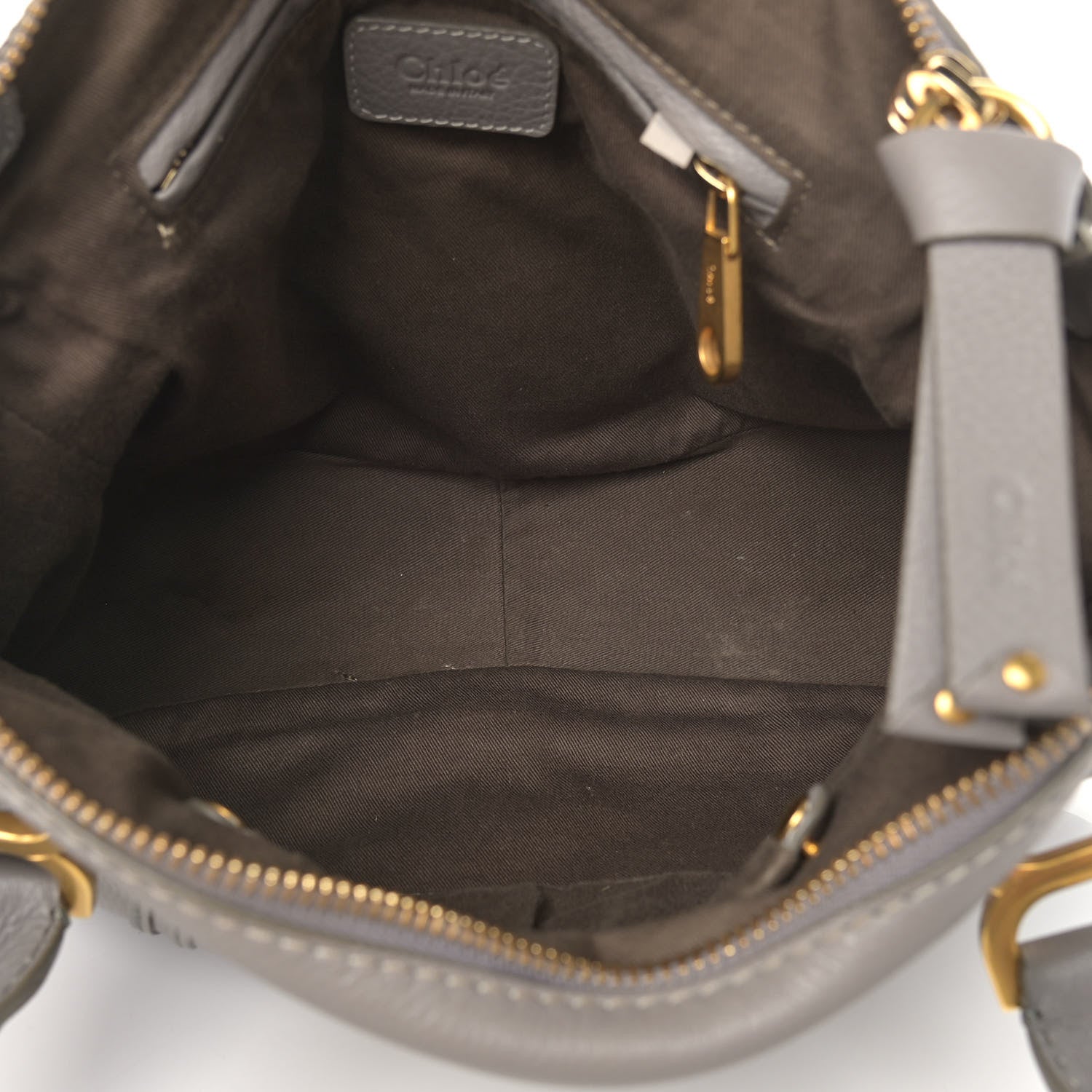 Chloe Calfskin Medium Marcie Satchel Cashmere Grey 8 of 12
