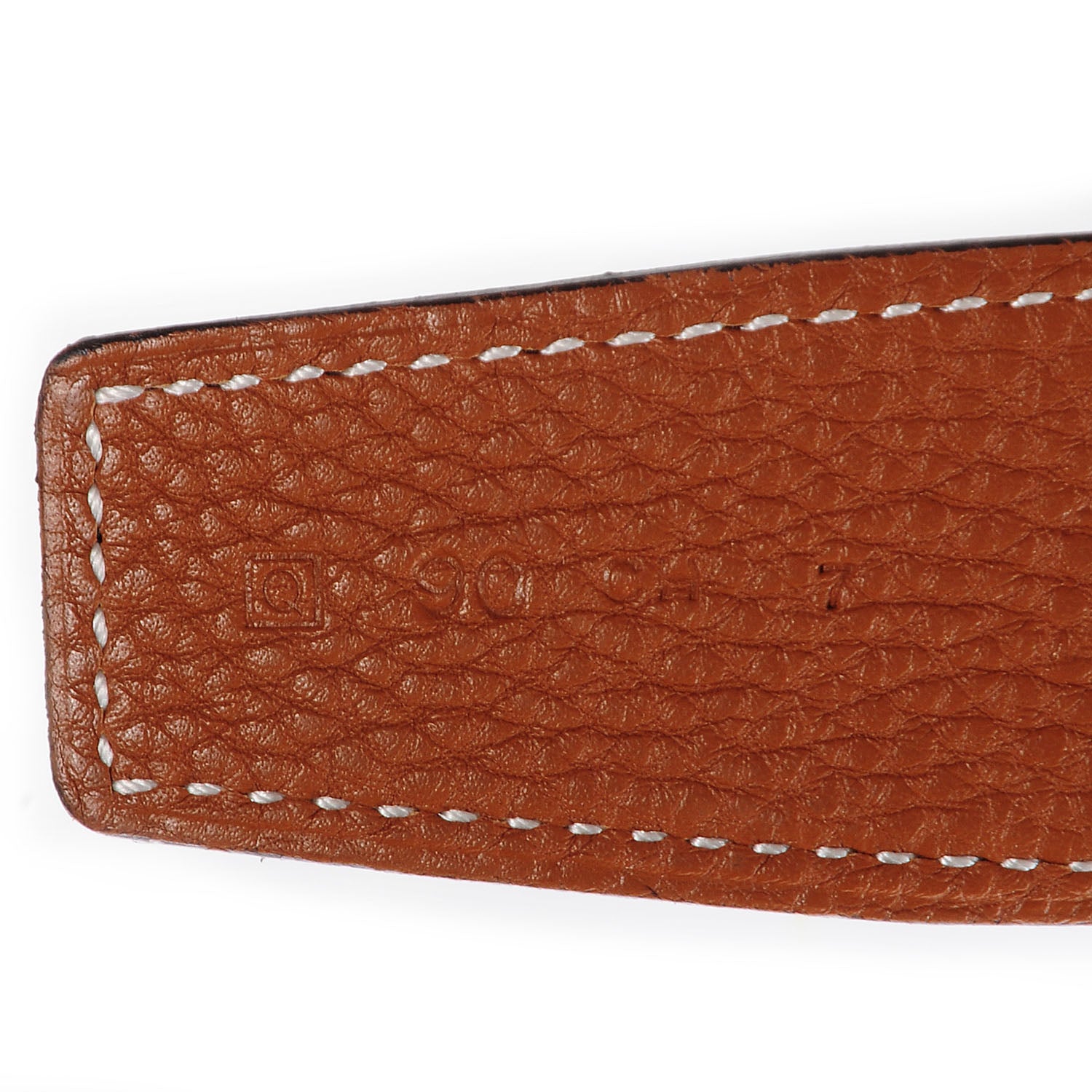 Hermes Togo Box Reversible 32mm Belt Strap 90 Gold Noir 4 of 5
