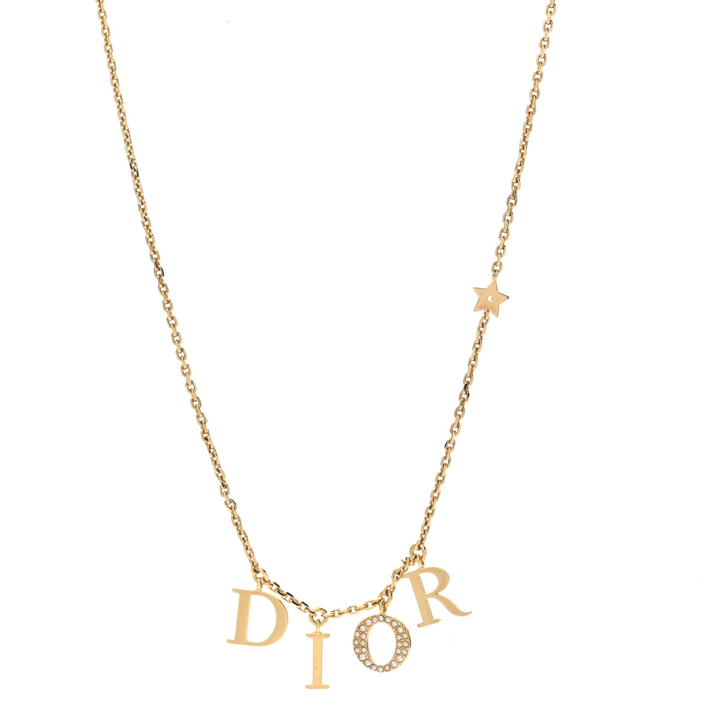 Christian Dior Crystal Dio(r)evolution Necklace Gold 1 of 4