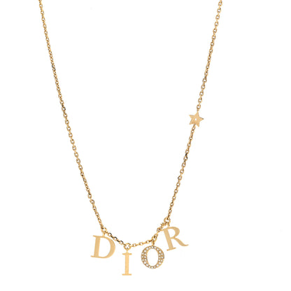 Christian Dior Crystal Dio(r)evolution Necklace Gold 1 of 4