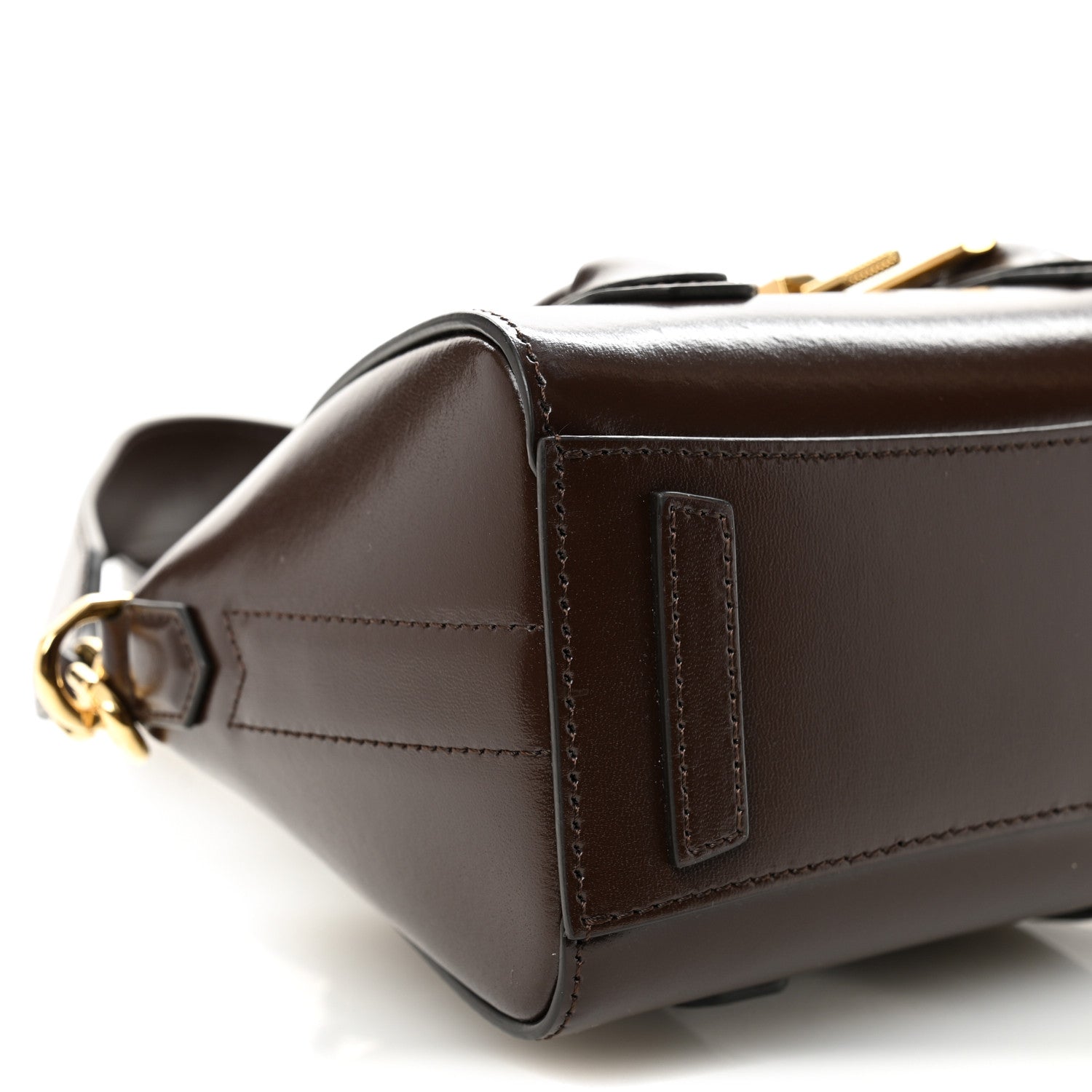 Givenchy Box Calfskin Toy Lock Antigona Shoulder Bag Ebony Brown 8 of 9