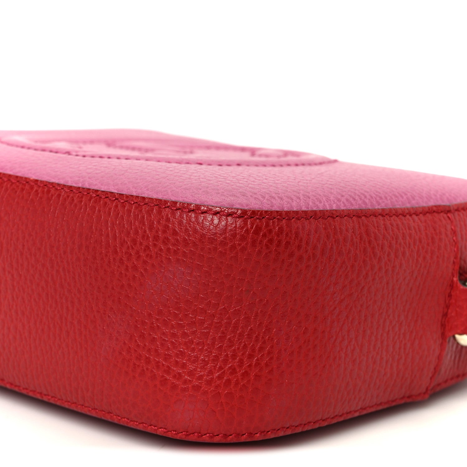Gucci Dollar Calfskin Bi-Color Small Soho Disco Bag New Rosette Hibiscus Red 11 of 11