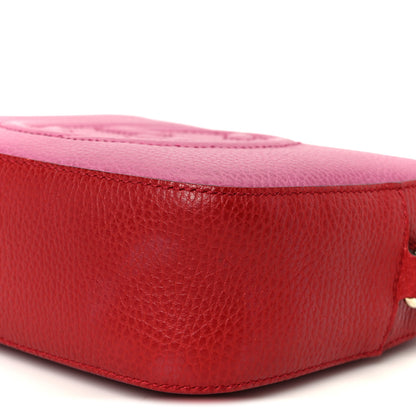 Gucci Dollar Calfskin Bi-Color Small Soho Disco Bag New Rosette Hibiscus Red 11 of 11
