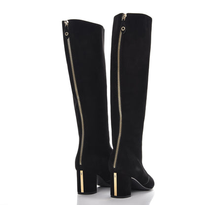 Louis Vuitton Suede Masterclass High Boots 38 Black 4 of 10