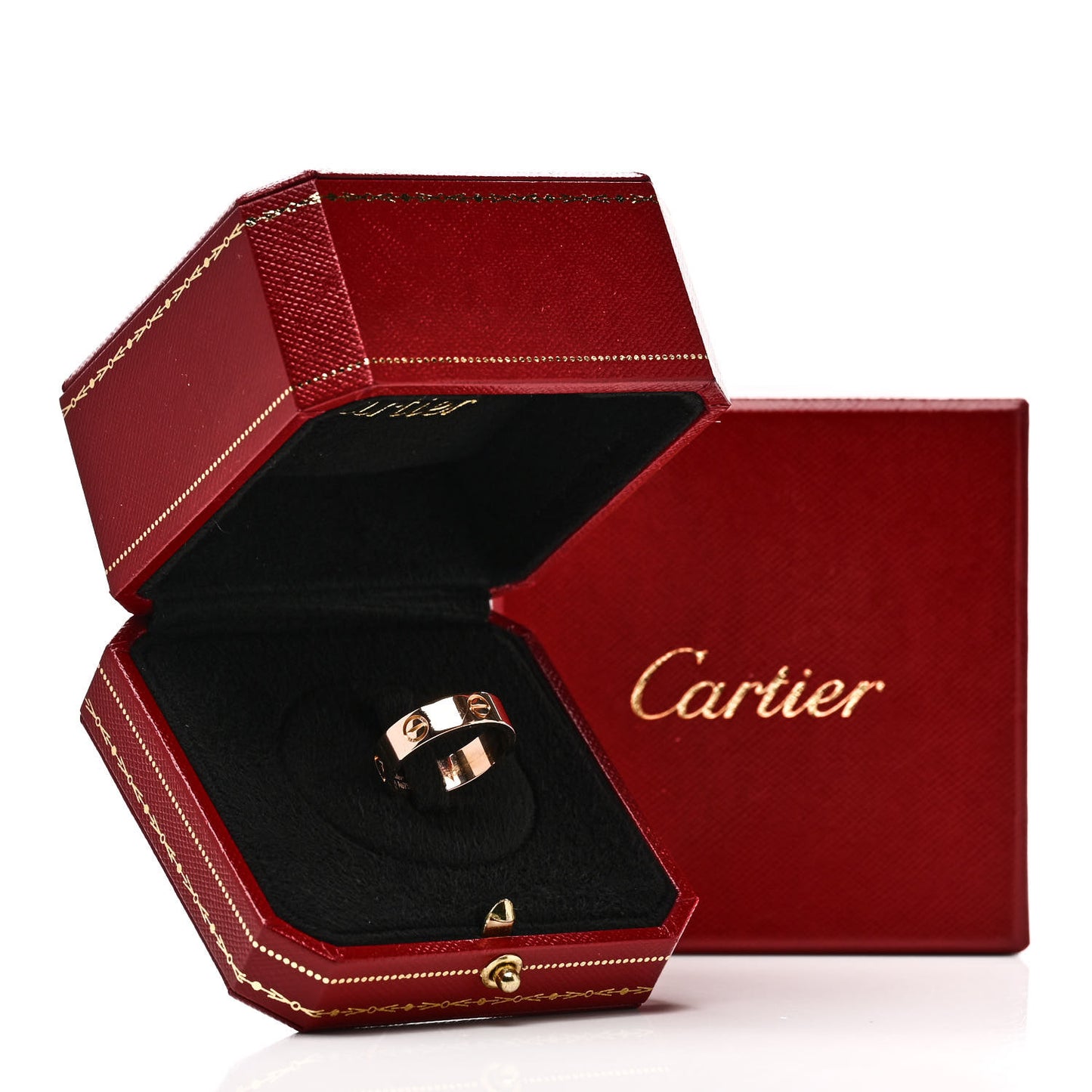 18K Pink Gold 5.5mm LOVE Ring 56 7.5