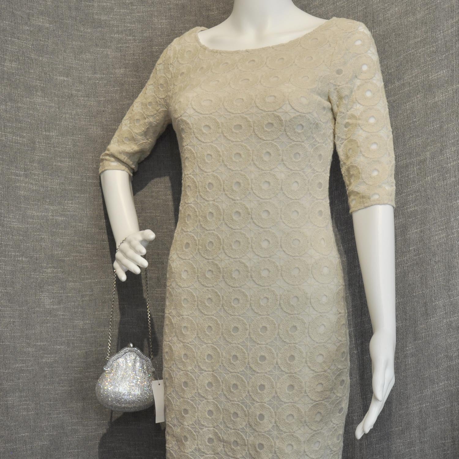 Judith Leiber Swarovski Crystal Chatelaine Minaudiere Evening Bag Silver 2 of 7