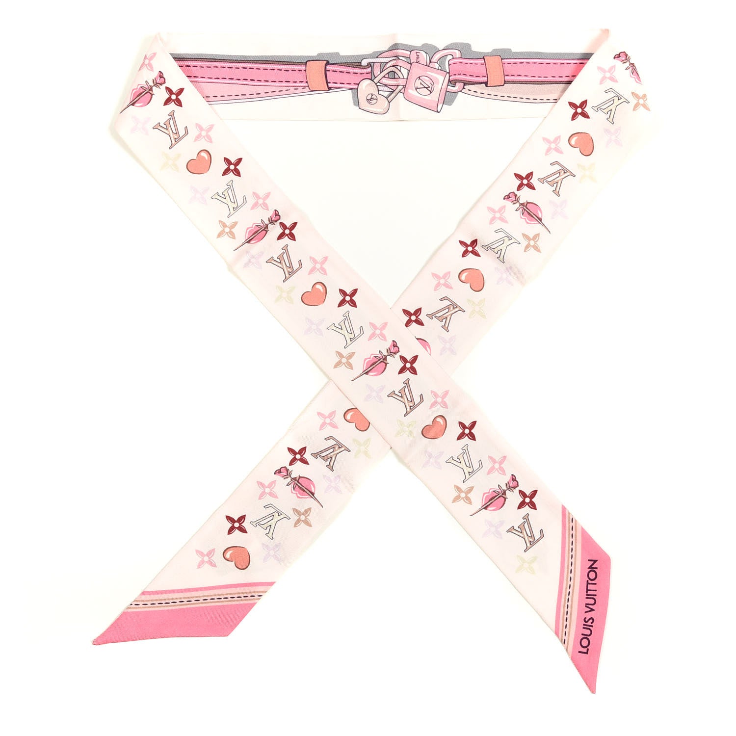 Louis Vuitton Silk Monogram A la Folie BB Bandeau Light Pink 1 of 3