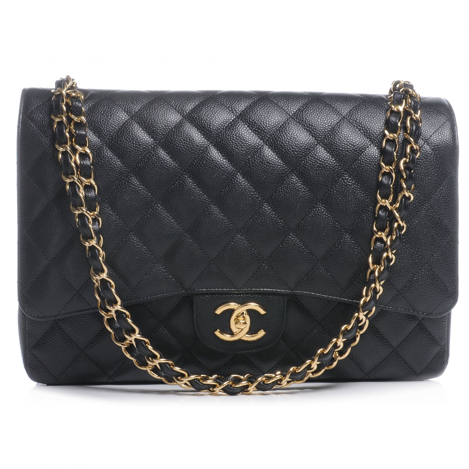 Chanel Caviar Quilted Maxi Double Flap Black 1 of 9