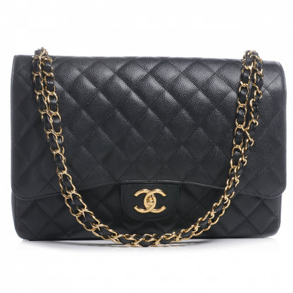 Chanel Caviar Quilted Maxi Double Flap Black 1 of 9