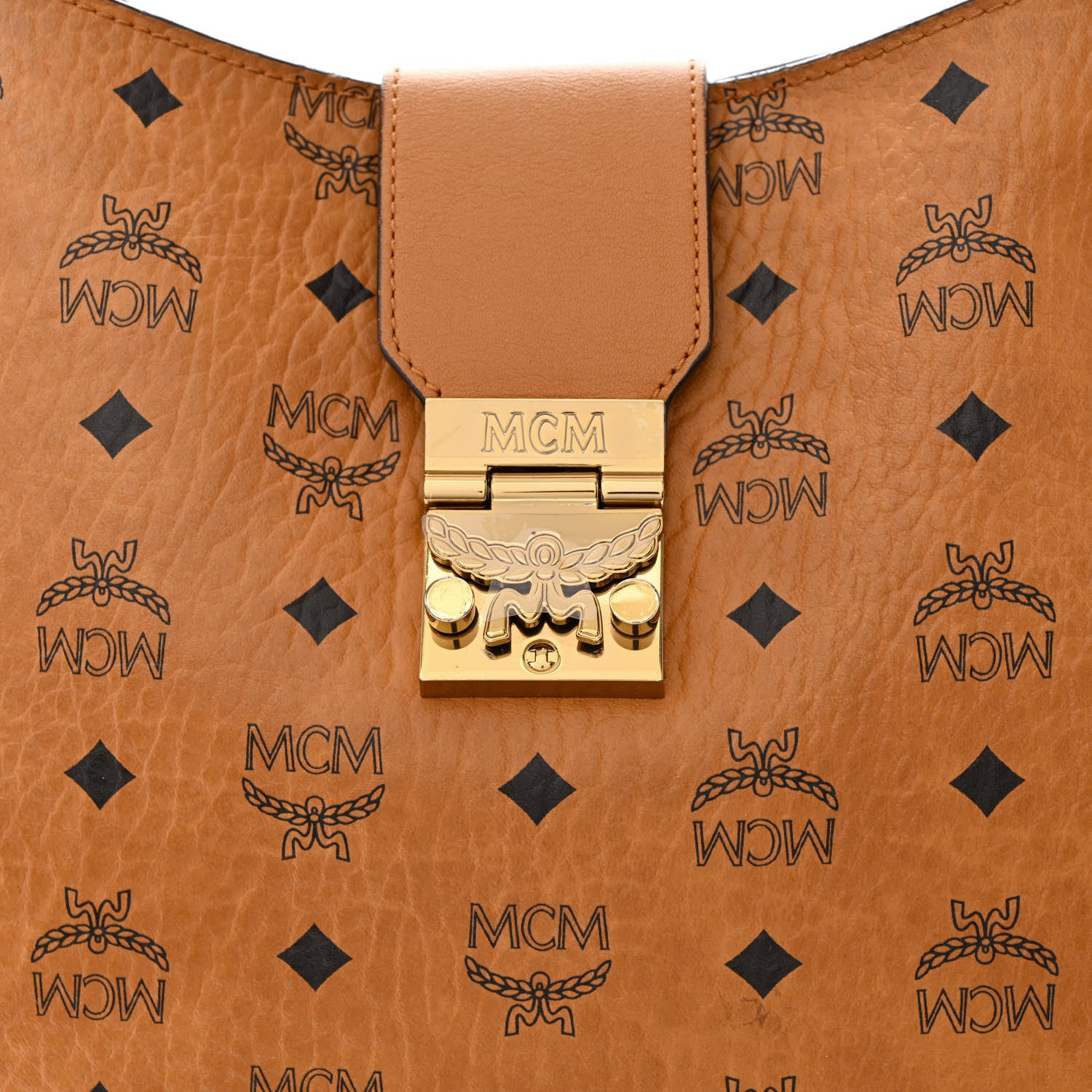 MCM Visetos Large Patricia Hobo Cognac 8 of 17