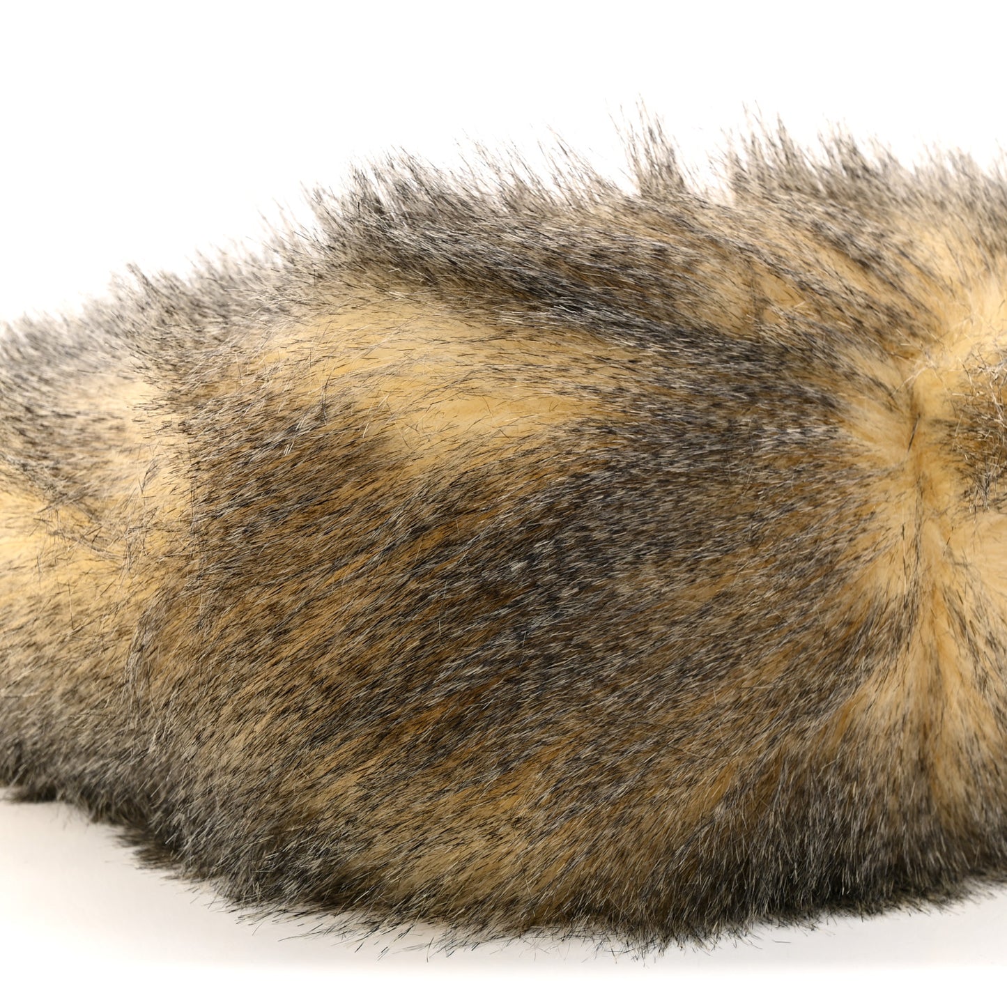 Aspen Vitello Faux Fur Tote Crema Black