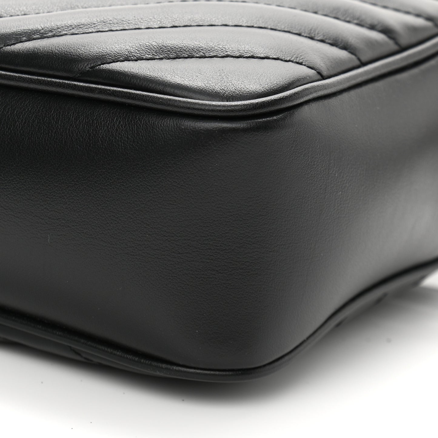 Calfskin Matelasse Monogram Lou Camera Bag Black