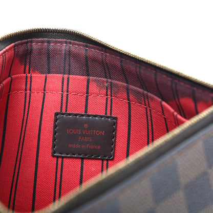 Louis Vuitton Damier Ebene Neverfull MM GM Pochette 7 of 7
