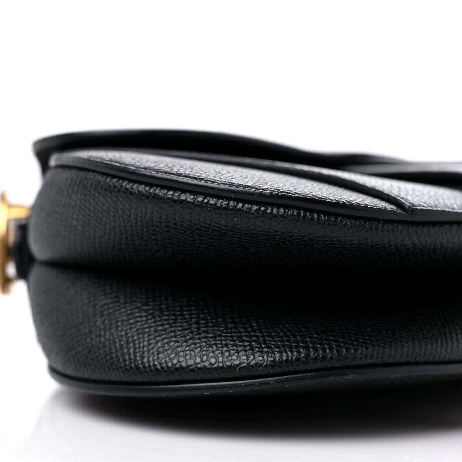 Christian Dior Grained Calfskin Mini Saddle Bag Black 8 of 10