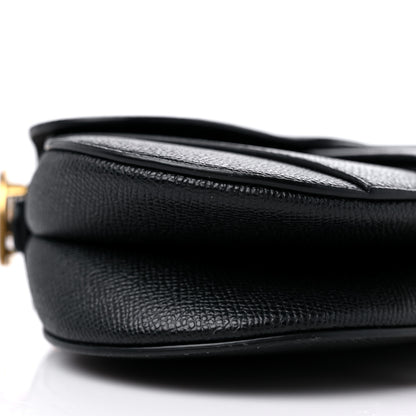 Christian Dior Grained Calfskin Mini Saddle Bag Black 8 of 10