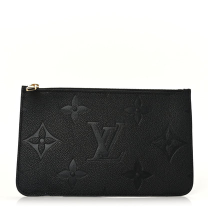 Louis Vuitton Empreinte Monogram Giant Neverfull MM Pochette Black 1 of 7