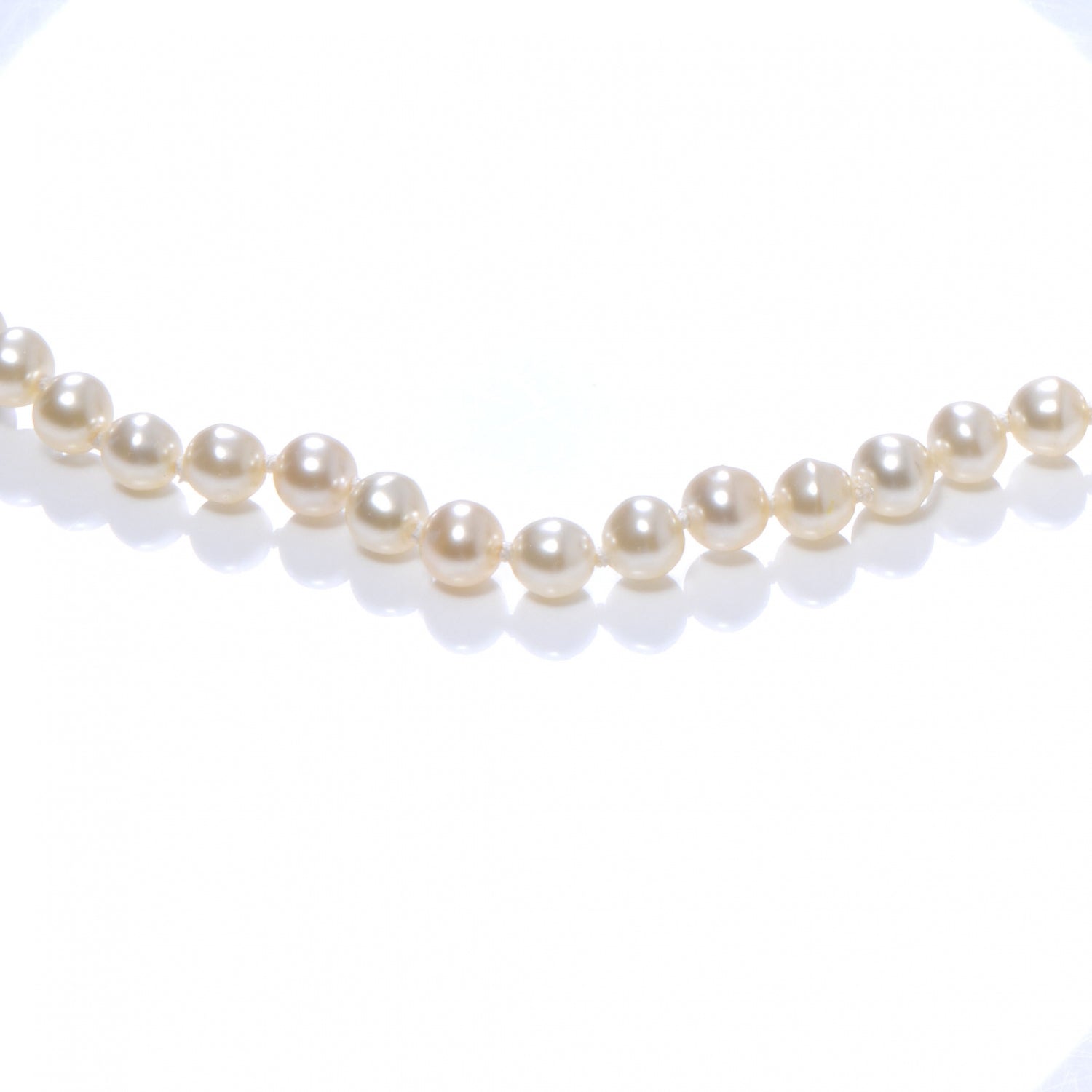 Chanel Classic 16 Inch Pearl Beaded CC Necklace 1 of 6