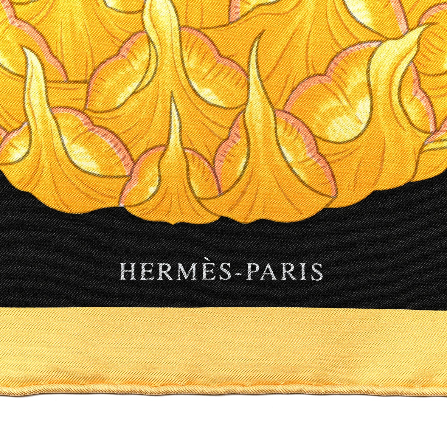 Hermes Silk Index Bromeliaceae Scarf 90 Black Vert Multicolor 2 of 6