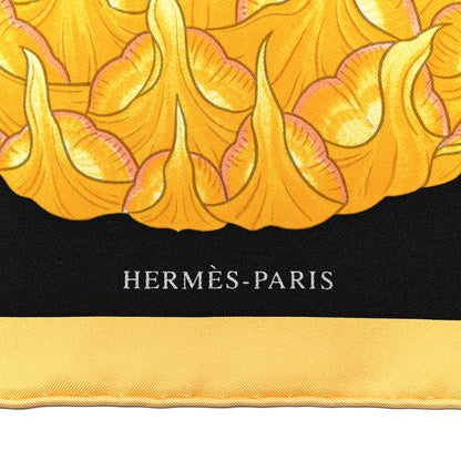 Hermes Silk Index Bromeliaceae Scarf 90 Black Vert Multicolor 2 of 6