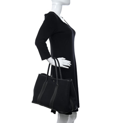 Hermes Toile Officier Negonda Garden Party 30 TPM Black 2 of 17