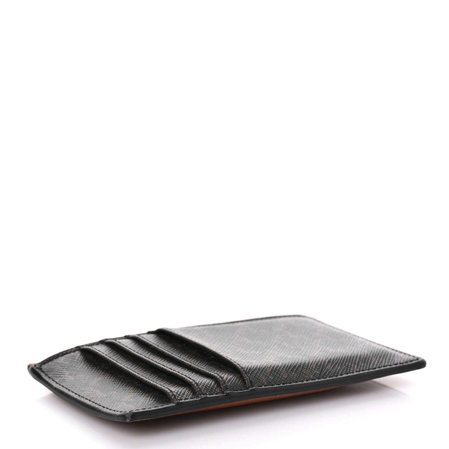 Triomphe Canvas Zipped Card Holder Tan
