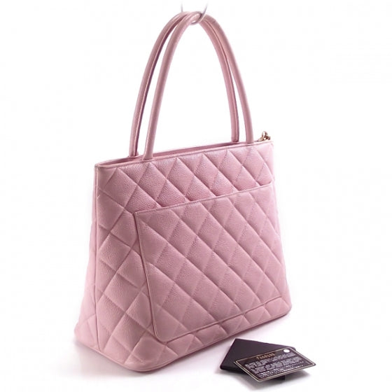 Chanel Caviar Medallion Tote Pink 3 of 12