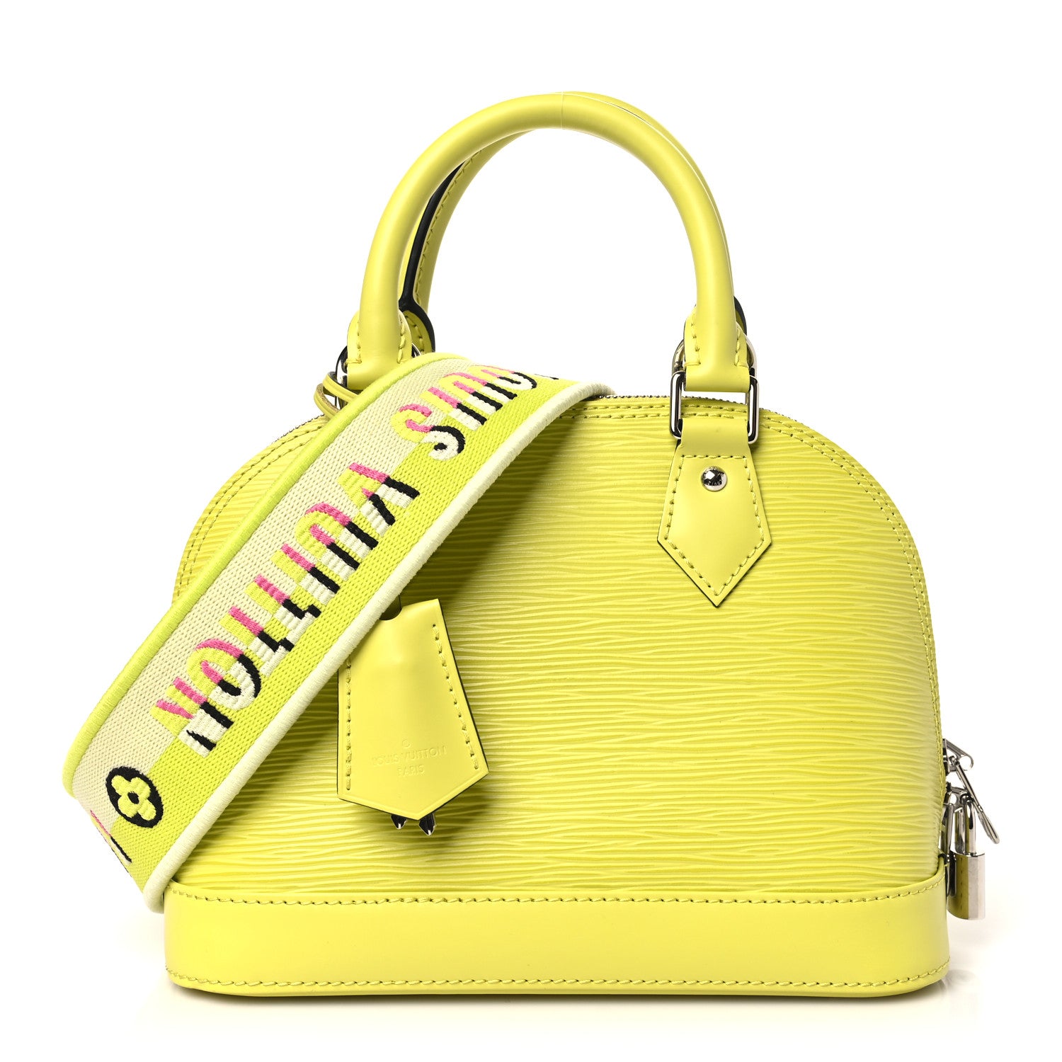 Louis Vuitton Epi Jacquard Alma BB Yellow Citron 1 of 9