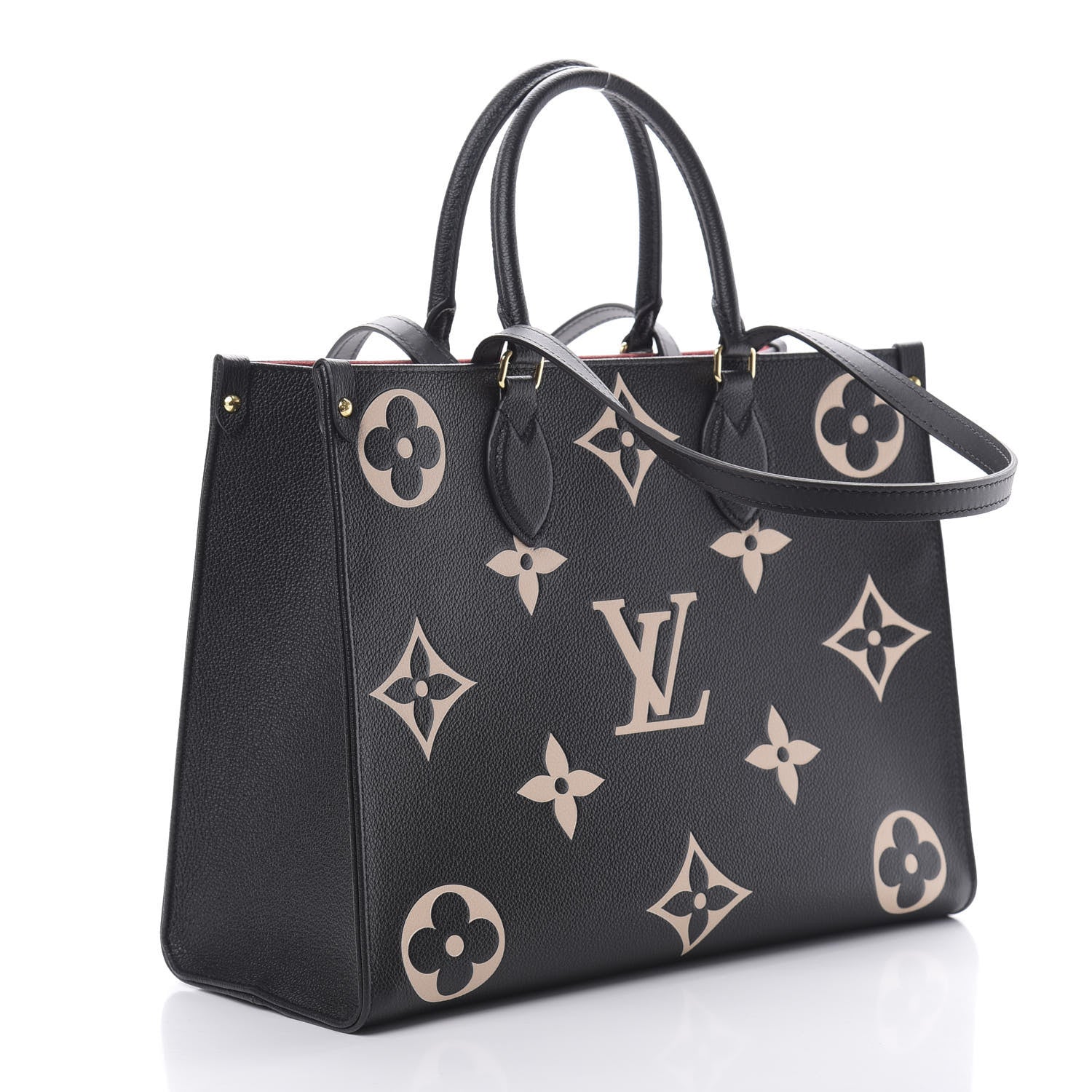 Louis Vuitton Empreinte Monogram Giant Onthego MM Black Beige 3 of 10