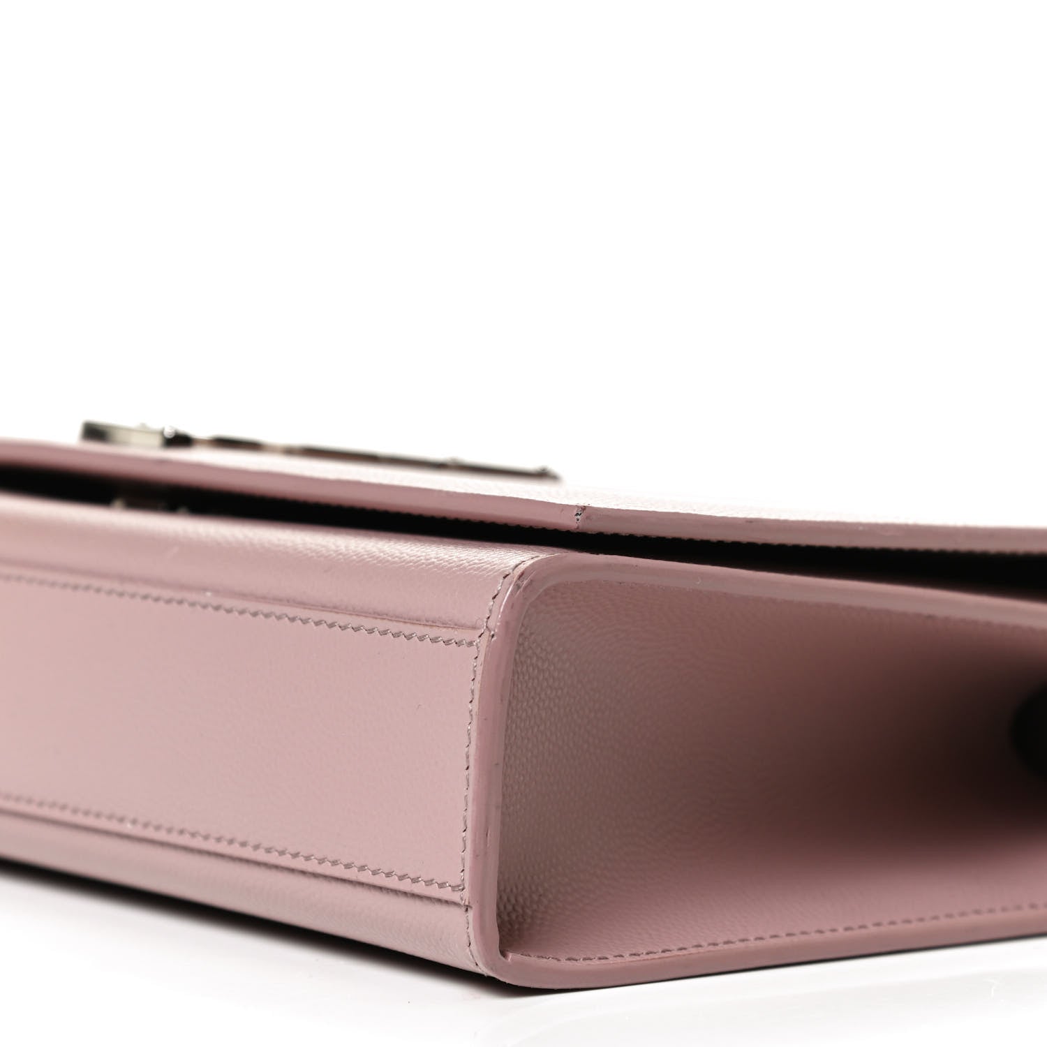 Saint Laurent Grain De Poudre Medium Classic Monogram Kate Satchel Marble Pink 9 of 11
