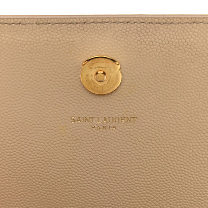 Saint Laurent Grain De Poudre Medium Monogram Kate Satchel Nude Powder 6 of 10