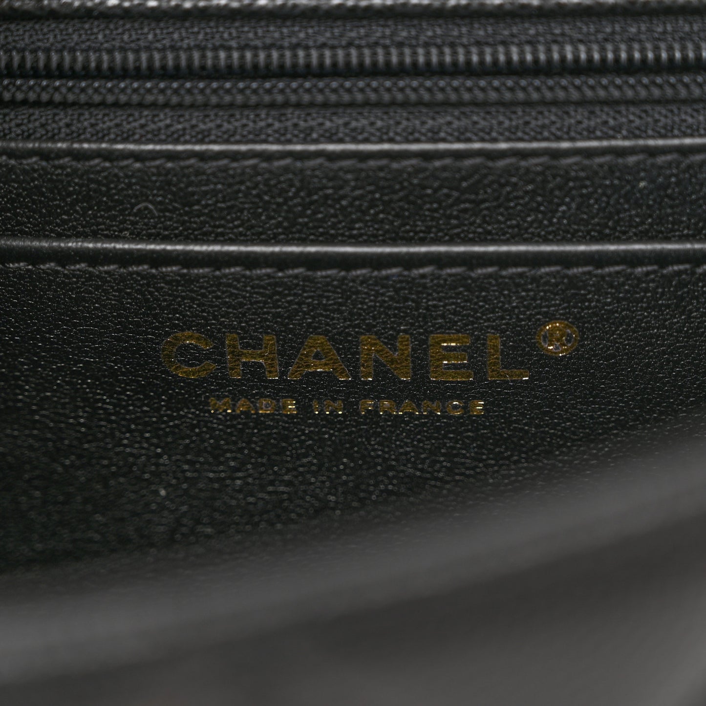 Caviar Quilted 31 Rue Cambon Mini Top Handle Flap Black