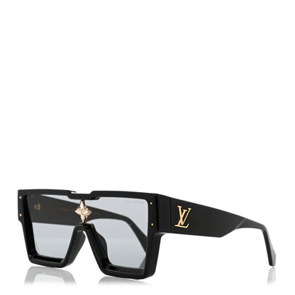 Louis Vuitton Acetate Swarovski Crystal Cyclone Sunglasses Z1578W Black 1 of 8