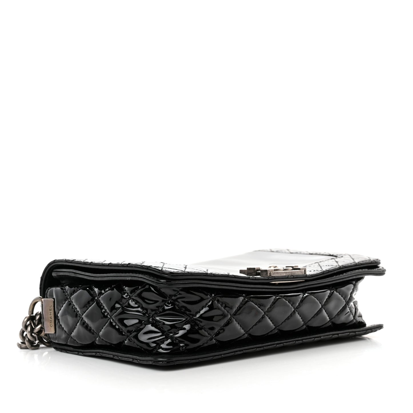 Patent New Medium Boy Reverso Flap Black