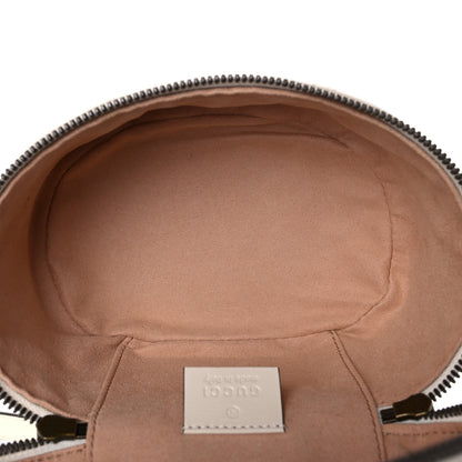 Gucci Calfskin Matelasse Mini GG Marmont Round Backpack White 5 of 11