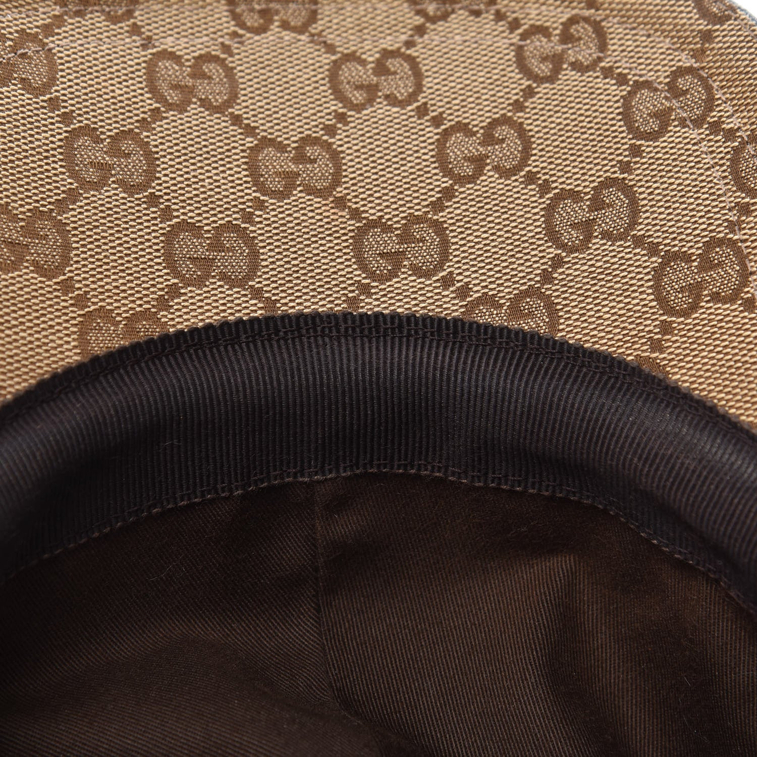 Gucci Monogram Web Baseball Hat M Beige Ebony Blue 6 of 6