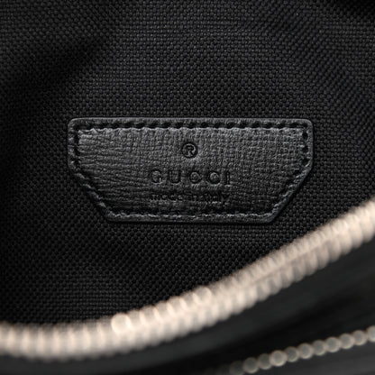 Gucci GG Supreme Monogram Textured Calfskin Retro Interlocking G Belt Bag Black 6 of 8