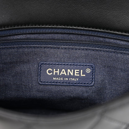 Chanel Lambskin Quilted Resin Bi-Color Chain Flap Bag Black 6 of 11