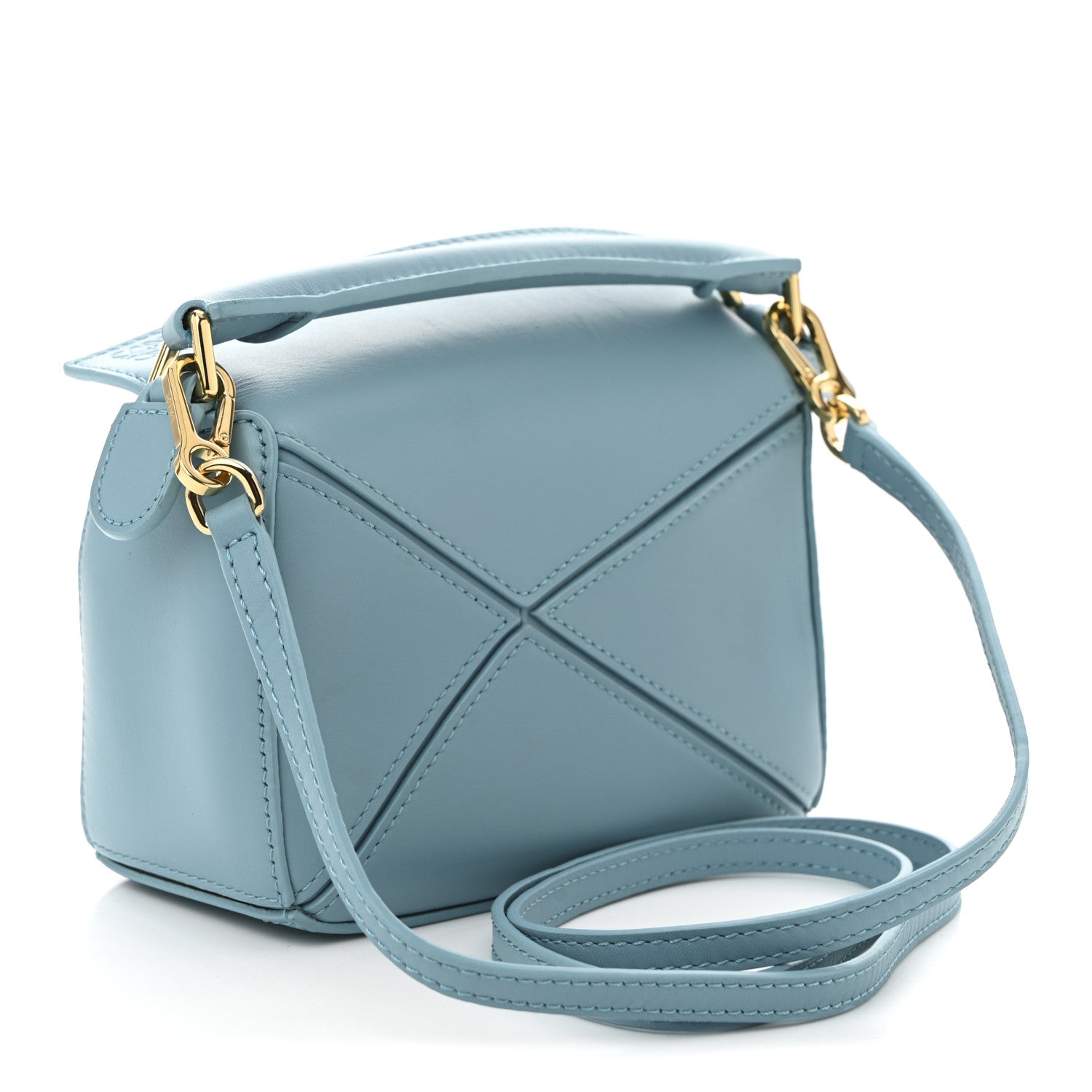 Loewe X HOWLS MOVING CASTLE Satin Calfskin Mini Heen Puzzle Bag Light Blue 3 of 9