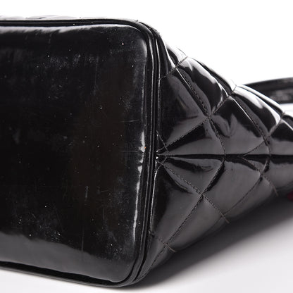 Chanel Patent Medallion Tote Black 9 of 21