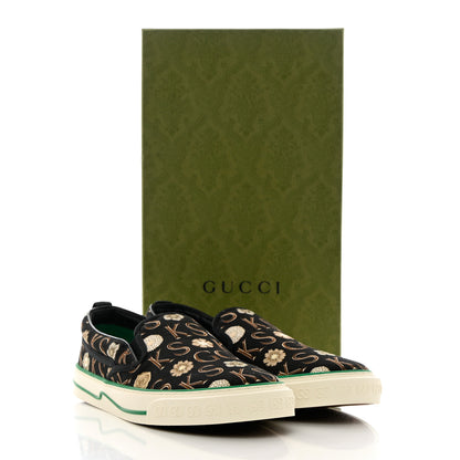 Gucci X KEN SCOTT Canvas Floral Print Mens Tennis 1977 Slip On Sneakers 9.5 Black Ivory 8 of 8