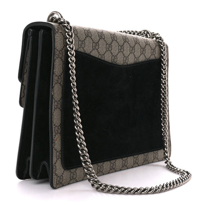 Gucci GG Supreme Monogram Medium Dionysus Shoulder Bag Black 3 of 10