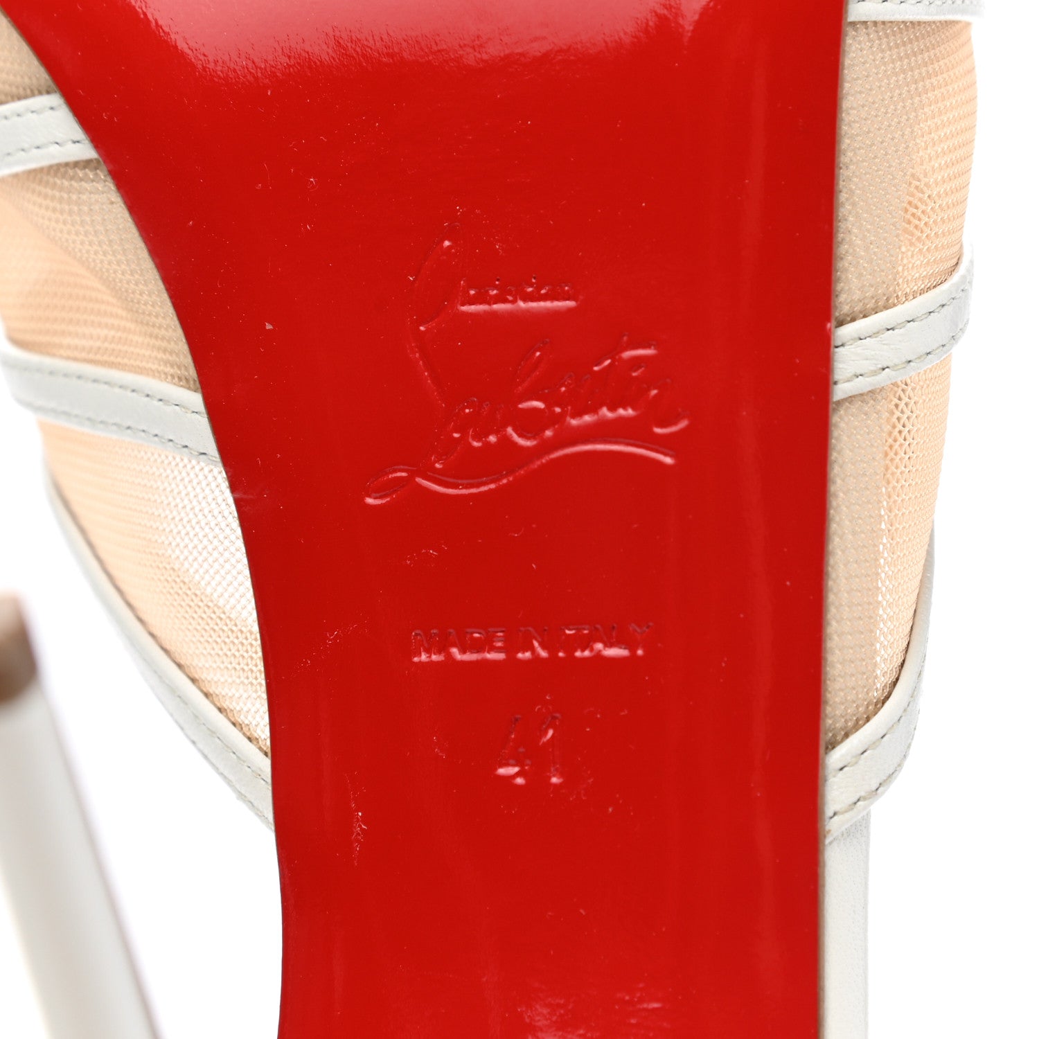 Christian Louboutin Kid Rete Filamenta 120 Platform Sandals 41 White 6 of 8