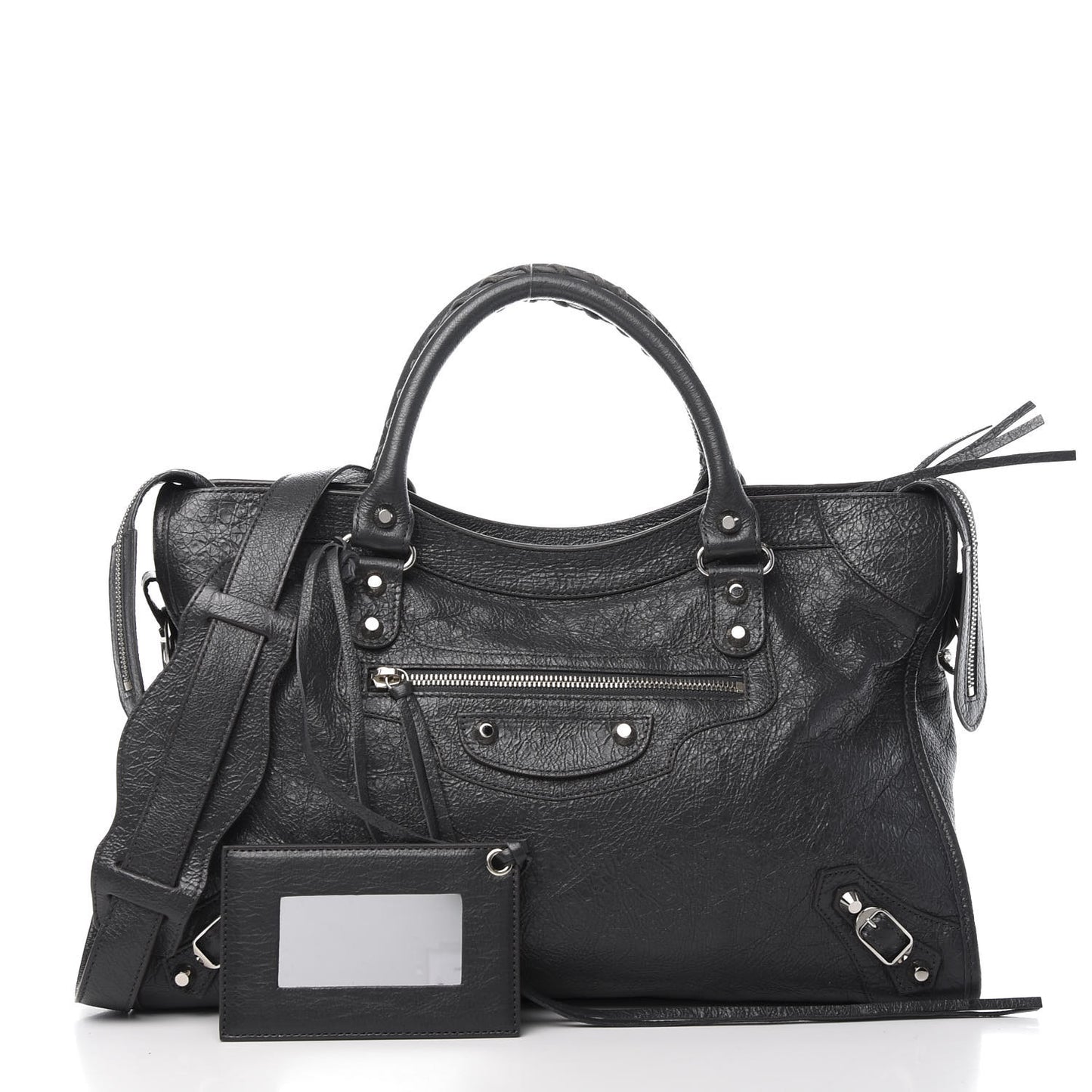 Agneau Classic Silver Hardware City Gris Fossile