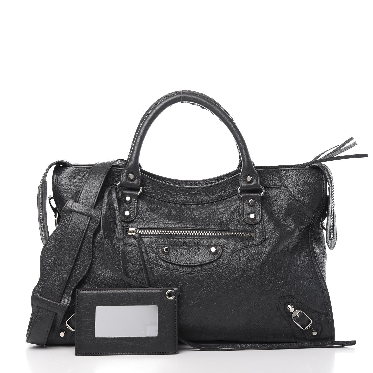 Balenciaga Agneau Classic Silver Hardware City Gris Fossile 1 of 14