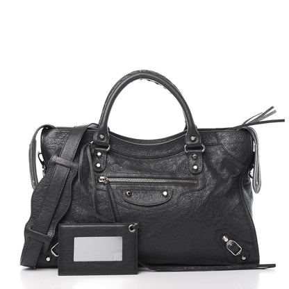 Balenciaga Agneau Classic Silver Hardware City Gris Fossile 1 of 14