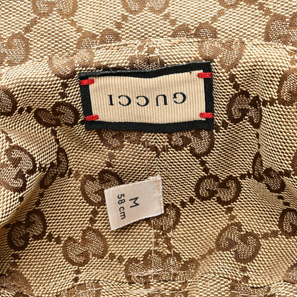 Gucci Monogram Plaid Bob Double Back Reversible Bucket Hat M Beige 13 of 14
